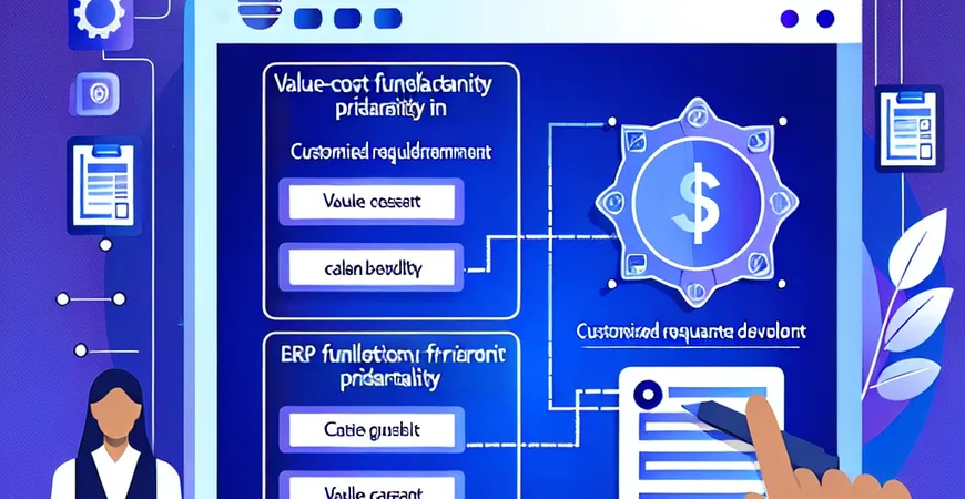  个性化需求开发：ERP功能优先级排序的“价值-成本”矩阵  
